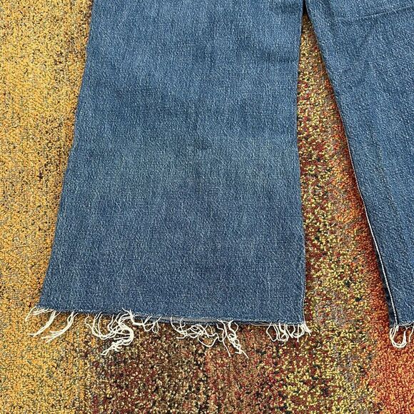 FRAME High-Rise Wide Crop Distressed Jeans Size 31 - Picture 12 of 13